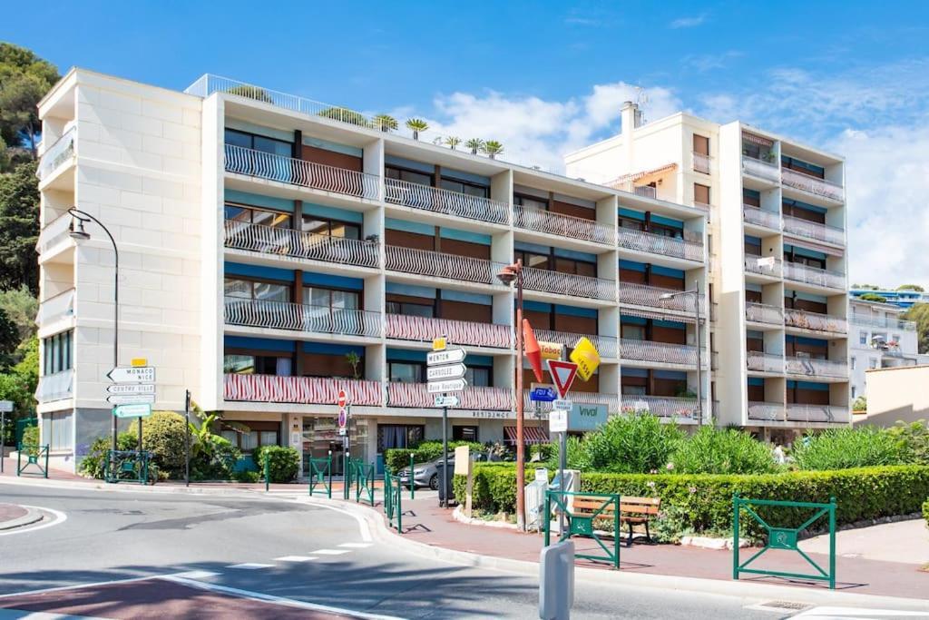 La Perle 2 P Terrasse Vue Mer 1Min Plage Clim Roquebrune-Cap-Martin Zewnętrze zdjęcie